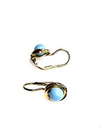 Orecchini Stocco Gioielli Donna in Oro Turchese ORS 14 - ORS 14